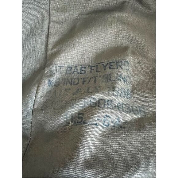 US Military Flyers Kit Bag Canvas Flight Duffle Pilot Deploy US Army Air Force - Picture 4 of 7